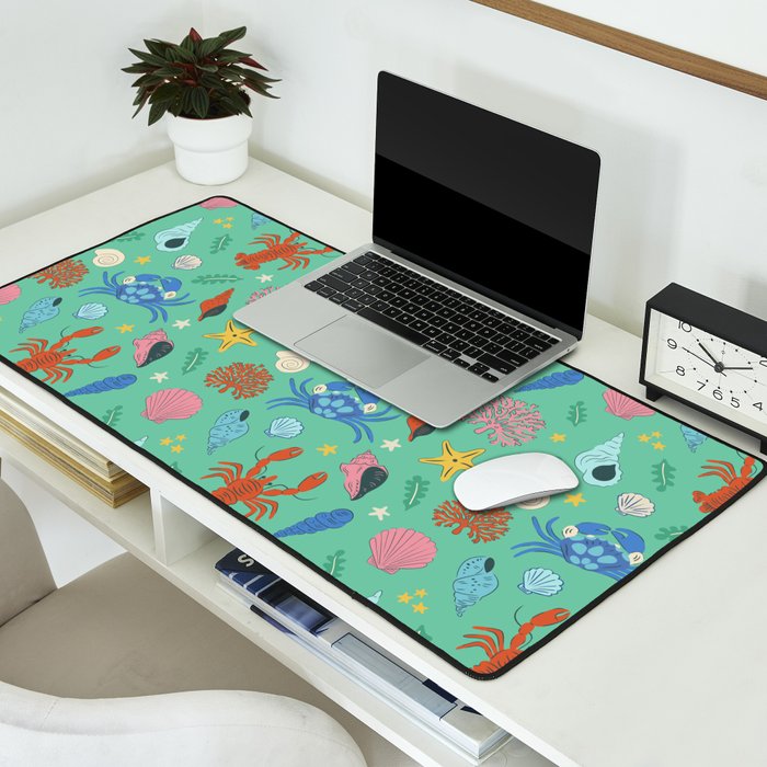 Crustaceans Seashells Desk Mat Gallery Image 2