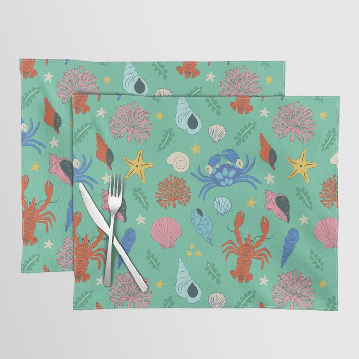 Crustaceans Seashells Placemat Gallery Image 1