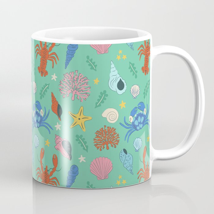 Crustaceans Seashells Coffee Mug Gallery Image 1