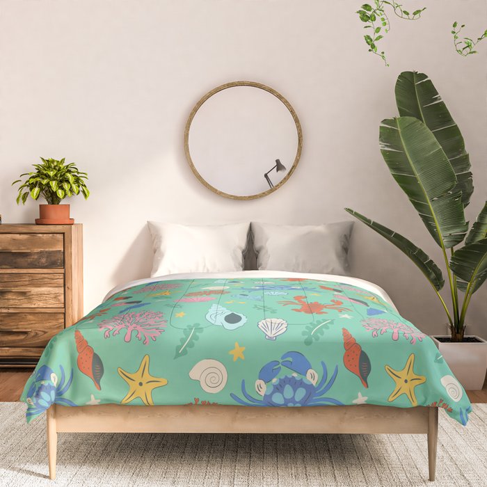 Crustaceans Seashells Comforter Gallery Image 3