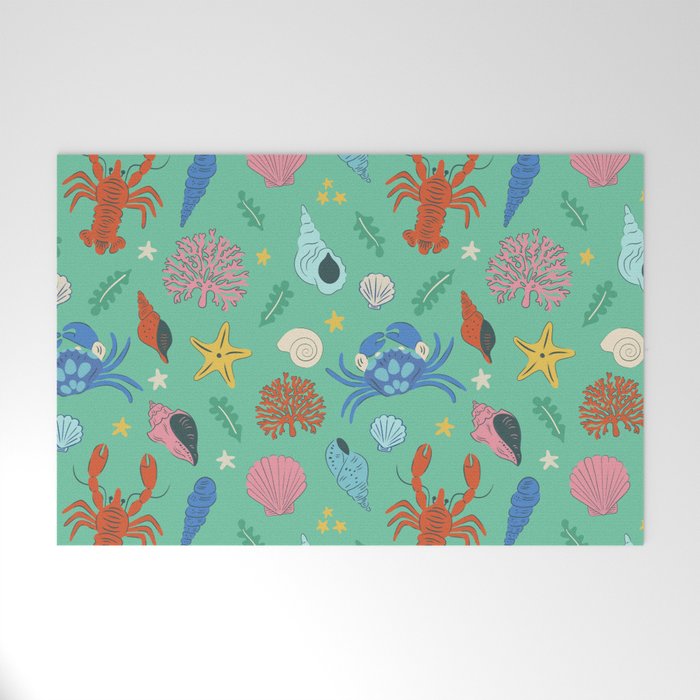 Crustaceans Seashells Welcome Mat Gallery Image 1