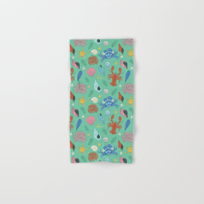 Crustaceans Seashells Bath Towel Gallery Image 1