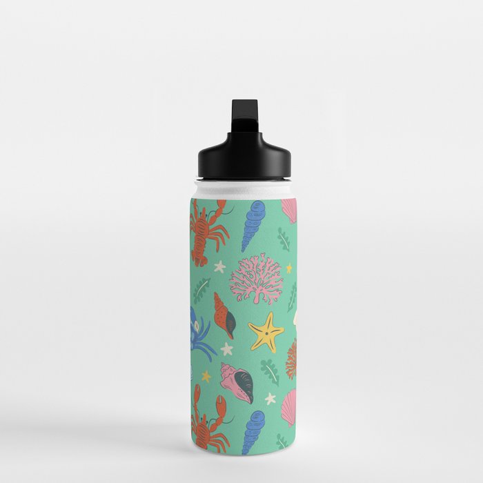 Crustaceans Seashells Water Bottle Gallery Image 3