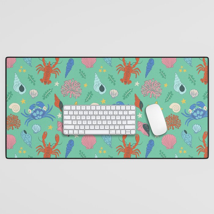 Crustaceans Seashells Desk Mat Gallery Image 1