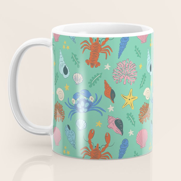 Crustaceans Seashells Coffee Mug Gallery Image 3