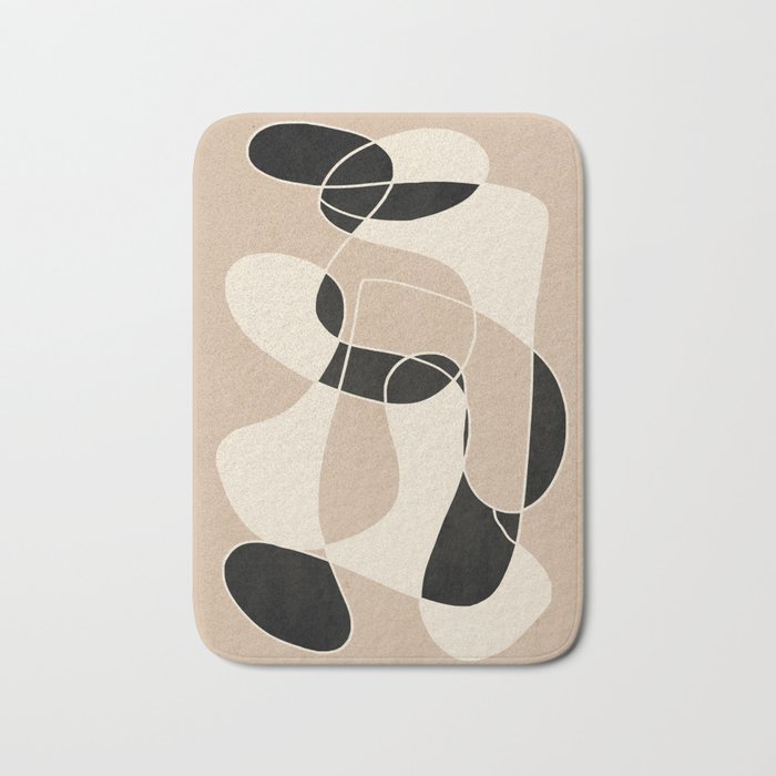 Modern Abstract Minimal Art 23 Bath Mat Gallery Image 1