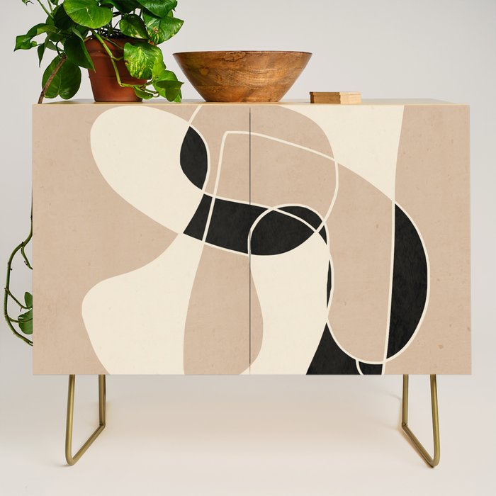 Modern Abstract Minimal Art 23 Credenza Gallery Image 1
