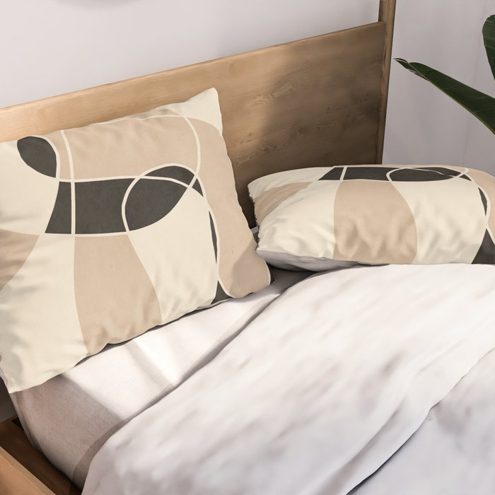 Modern Abstract Minimal Art 23 Pillow Sham Gallery Image 2