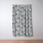 Philadelphia toile blue indigo Window Curtain Gallery Image 3