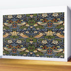 William Morris Strawberry Thief pattern Wall Mural Gallery Image 2