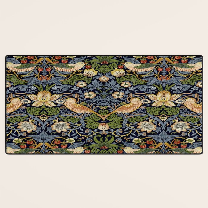William Morris Strawberry Thief pattern Desk Mat Gallery Image 3