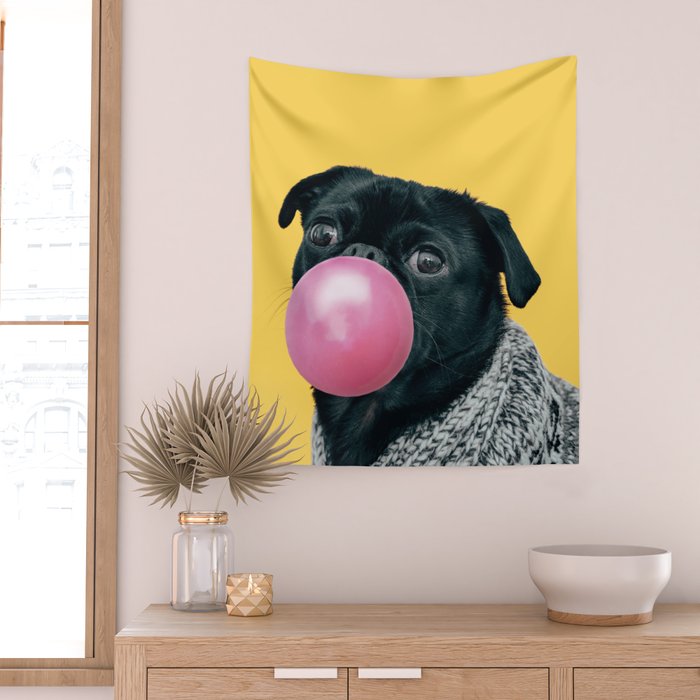 Pug Life: Pop Animals Wall Tapestry Gallery Image 2