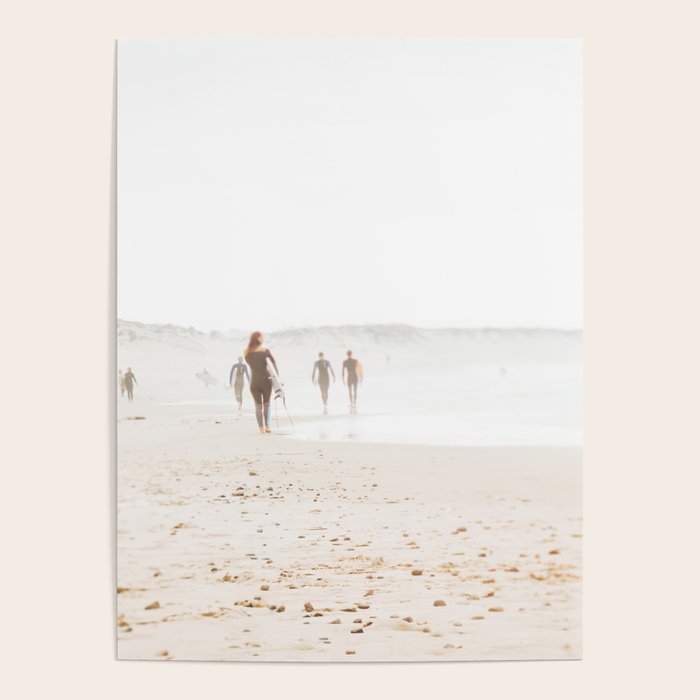 At the Beach - Surf, minimal beach series by Ingrid Beddoes Poster Gallery Image 4