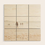 At the Beach - Surf, minimal beach series by Ingrid Beddoes Wood Wall Art Gallery Image 1