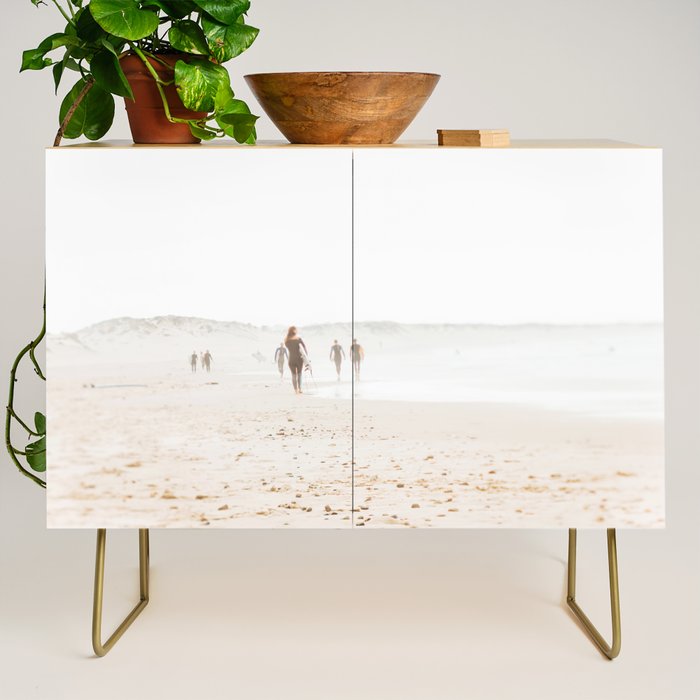 At the Beach - Surf, minimal beach series by Ingrid Beddoes Credenza Gallery Image 1