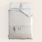 At the Beach - Surf, minimal beach series by Ingrid Beddoes Comforter Gallery Image 6