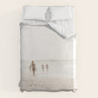 At the Beach - Surf, minimal beach series by Ingrid Beddoes Duvet Cover Gallery Image 6