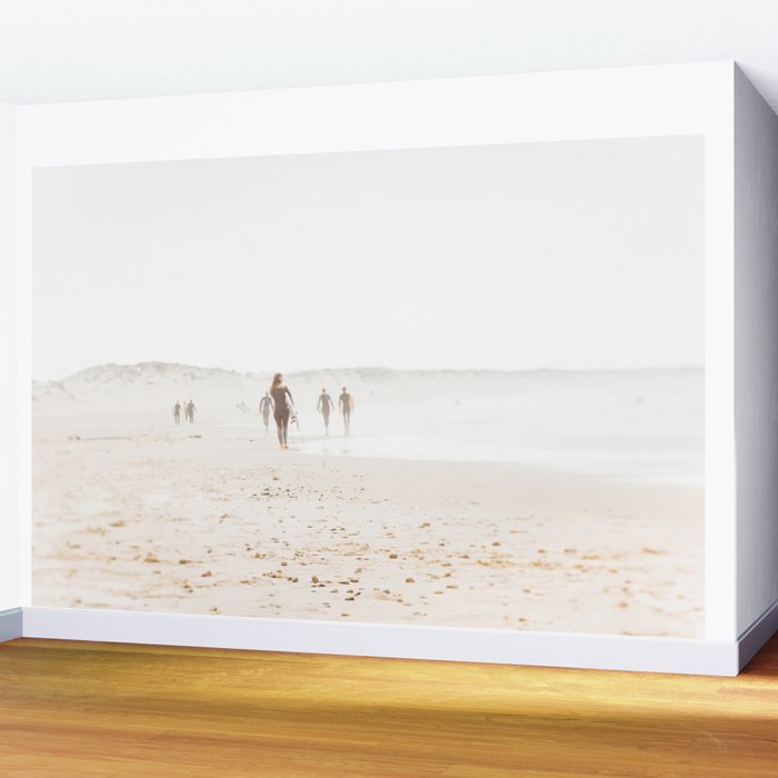 At the Beach - Surf, minimal beach series by Ingrid Beddoes Wall Mural Gallery Image 2