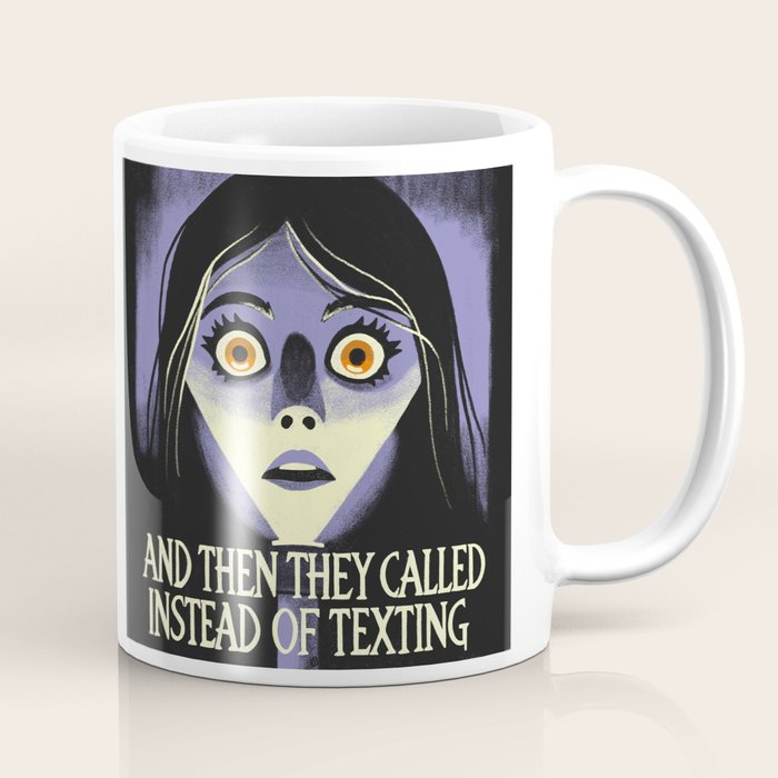 The horror of a phone call Coffee Mug Gallery Image 1