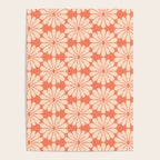 Retro Modern Daisy - Salmon and Off-white Poster Gallery Image 4