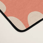 Retro Modern Daisy - Salmon and Off-white Desk Mat Gallery Image 4
