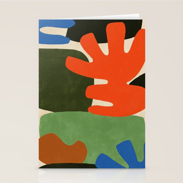 Playful Balance Abstract Stationery Card Gallery Image 1