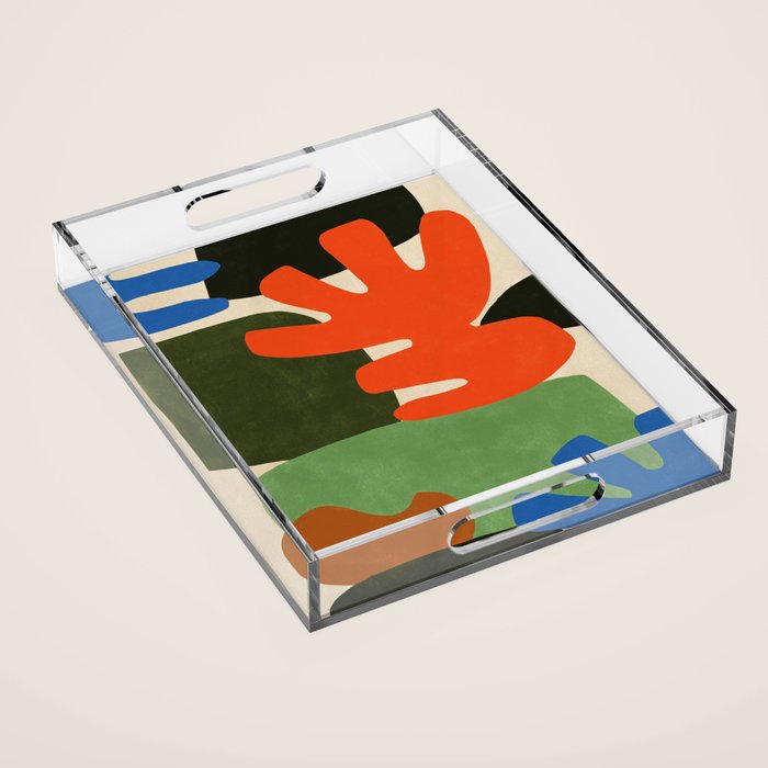 Playful Balance Abstract Acrylic Tray Gallery Image 1