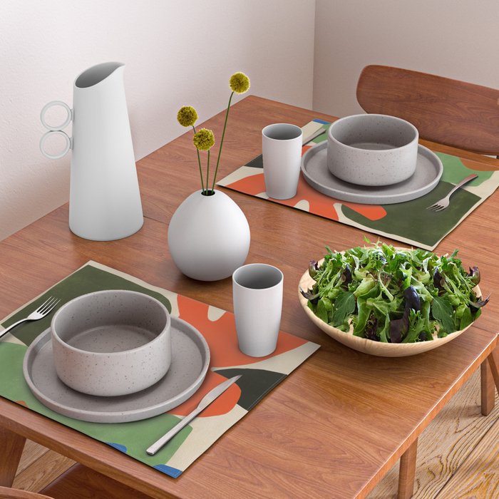Playful Balance Abstract Placemat Gallery Image 2