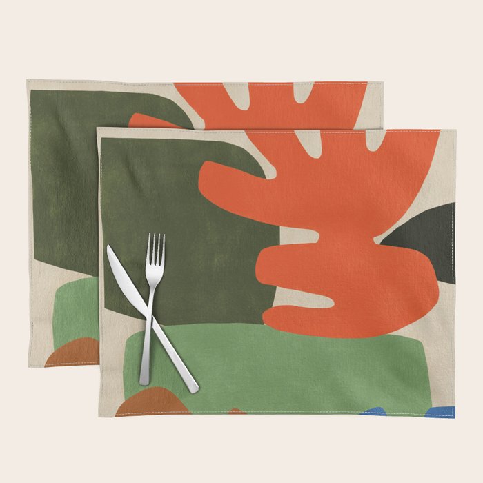 Playful Balance Abstract Placemat Gallery Image 1