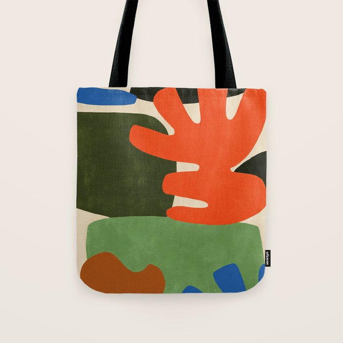 Playful Balance Abstract Tote Bag Gallery Image 1