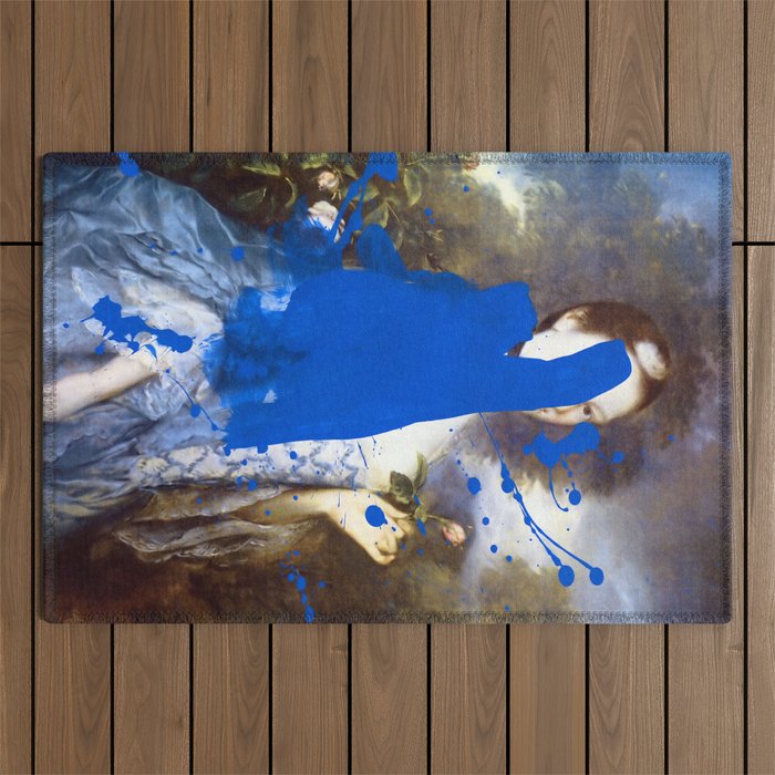 Blue Bomb Outdoor Rug Gallery Image 1