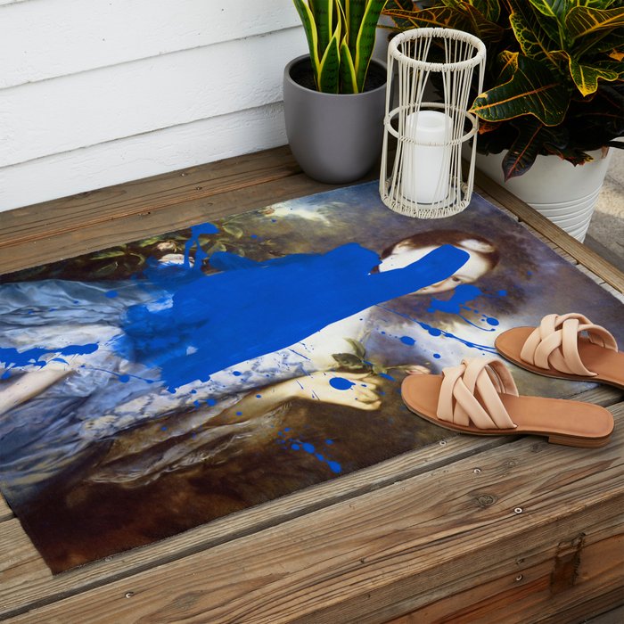 Blue Bomb Outdoor Rug Gallery Image 2