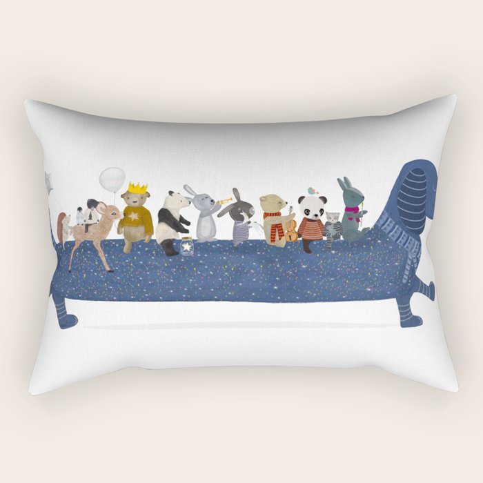 starlight chien Rectangular Pillow Gallery Image 2
