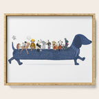 starlight chien Serving Tray Gallery Image 1