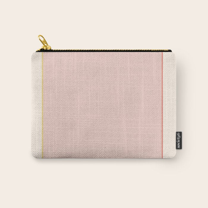 Subtle Spring Color Block - Soft Pink Carry All Pouch Gallery Image 1
