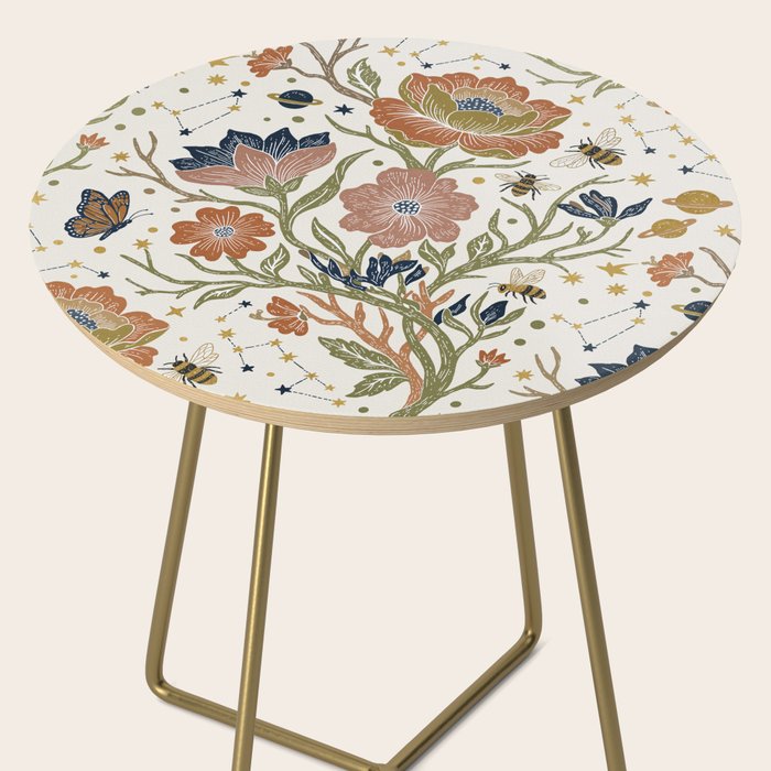 Boho Floral Galaxy Garden Side Table Gallery Image 2