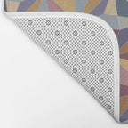 Kaleidoscope Tile Pattern II Cool Tone Pastel Bath Mat Gallery Image 2