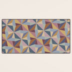 Kaleidoscope Tile Pattern II Cool Tone Pastel Desk Mat Gallery Image 3