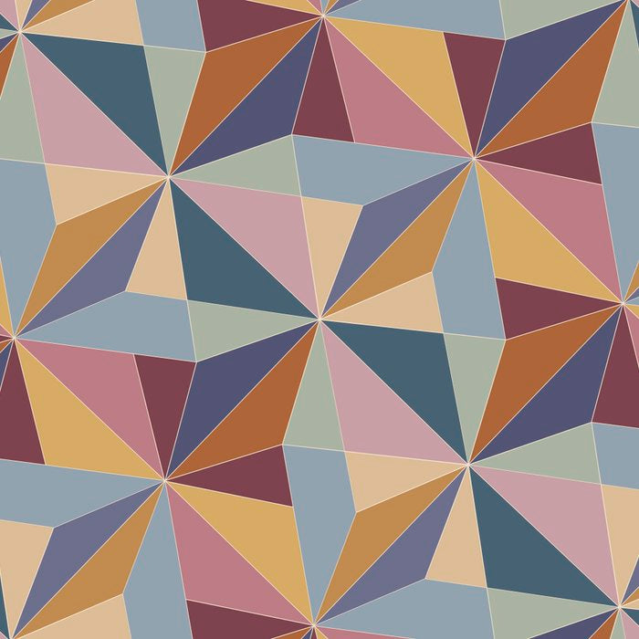 Kaleidoscope Tile Pattern II Cool Tone Pastel Coffee Mug Gallery Image 2