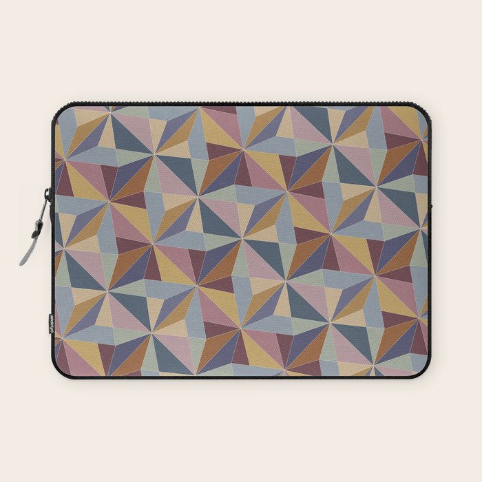 Kaleidoscope Tile Pattern II Cool Tone Pastel Laptop Sleeve Gallery Image 1