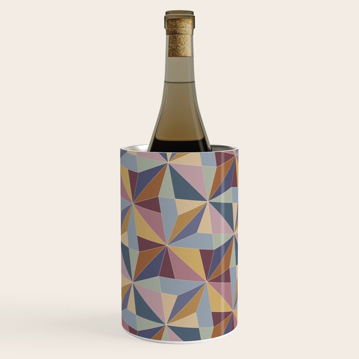 Kaleidoscope Tile Pattern II Cool Tone Pastel Wine Chiller Gallery Image 3