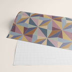 Kaleidoscope Tile Pattern II Cool Tone Pastel Wrapping Paper Gallery Image 2