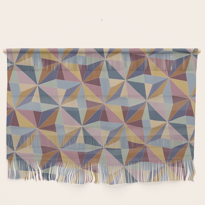 Kaleidoscope Tile Pattern II Cool Tone Pastel Wall Hanging Gallery Image 1