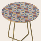 Kaleidoscope Tile Pattern II Cool Tone Pastel Side Table Gallery Image 2