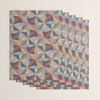 Kaleidoscope Tile Pattern II Cool Tone Pastel Wrapping Paper Gallery Image 3