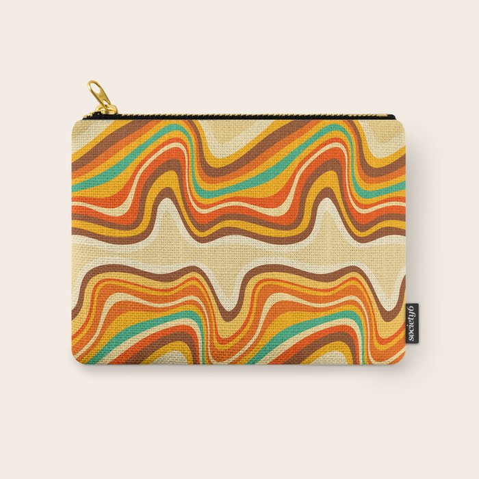 retro wave warm Carry All Pouch Gallery Image 1