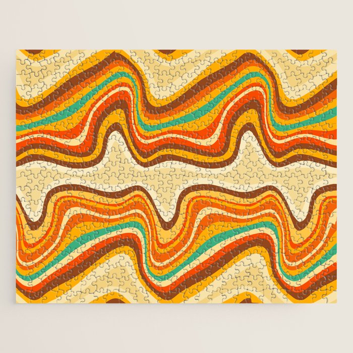 retro wave warm Jigsaw Puzzle Gallery Image 1