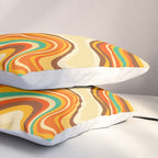retro wave warm Pillow Sham Gallery Image 3