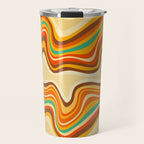 retro wave warm Travel Mug Gallery Image 1