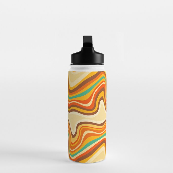 retro wave warm Water Bottle Gallery Image 3